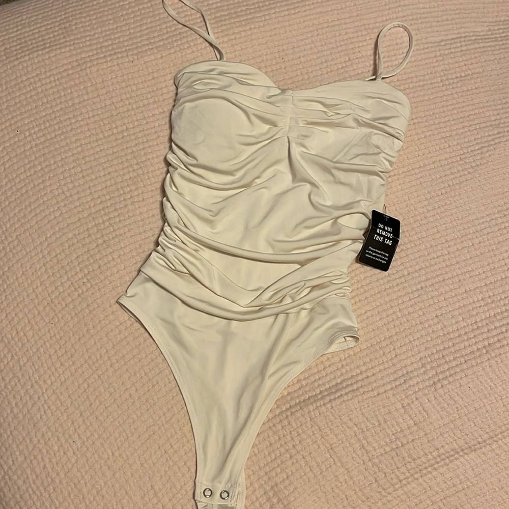 Express Rouched Body Contour Body Suit